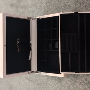 Pandora Two Tier Leather Jewelry Box